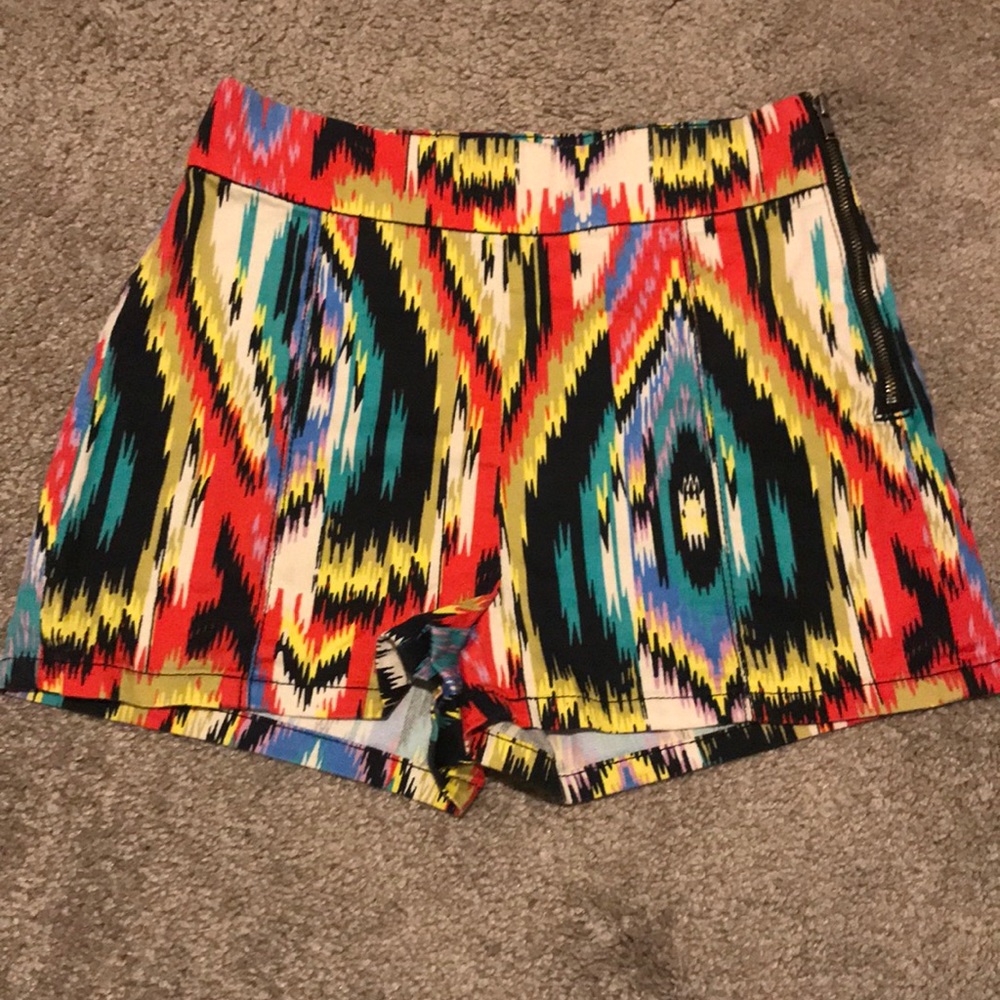 Bright multicolored mini shorts. Worn 1 time.